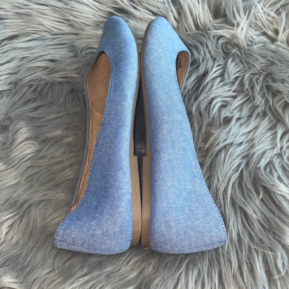 EUC Old Navy Pointy Toe Flats Light Blue Size 10 - Picture 5 of 7